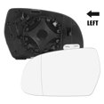 thumbnail image 2 of Rearview Mirror Glass w/ Backing Plate Heated Left Side for Audi A5 Quattro S4 2010-2016, 2 of 7