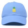 thumbnail image 1 of DALIX Casquette de Baseball en Coton Non Structuré Ananas Bleu Pâle, 1 of 4