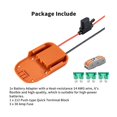 thumbnail image 1 of Adaptateur de Roue Électrique avec Trous de Montage Compatible pour Connecteurs de Batterie Ridgid Aeg 18v, 1 of 4