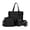 Black, variant on Ladies Handbag Ladies Bag 4 Piece Set Shoulder Bag Bag Handbag Purse Made Of PU Leather , Brown, as described