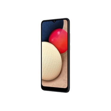 Samsung Galaxy A02s - Téléphone Intelligent 4G - RAM 2 Go / Mémoire Interne 32 Go - Fente microSD - Écran LCD - 6,5 Pouces - 1600 x 720 pixels - 3x Caméras Arrière 13 MP, 2 MP, 2 MP - Caméra avant 5 MP - Cricket - Noir