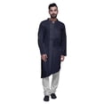 thumbnail image 1 of Atasi Kurta Pyjama Uni pour Hommes à Col Mandarin Kurta Pyjama Ethnique, 1 of 5