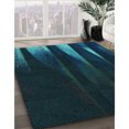 thumbnail image 2 of Ahgly Company Indoor Square Patterned Teal Green Area Rugs, 6' Square, 2 of 6