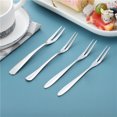 thumbnail image 4 of 5 pcs Delicate Useful Stainless Steel Fruit Fork Cake Fork Exquisite Fork for Children Use (Thicken Fork), 4 of 7