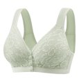 thumbnail image 1 of fheaev Summer Savings Clearance Front Closure Bras For Women Full Coverage Plus Size Bras Front Buckle Underwear Bralette Bra Women's Without Steel Rings Front Button Style Bra, 1 of 5
