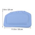 thumbnail image 2 of Coussin de Bain Éponge Relaxante Repose-Tête Imperméable avec Ventouses (Bleu Foncé), 2 of 7