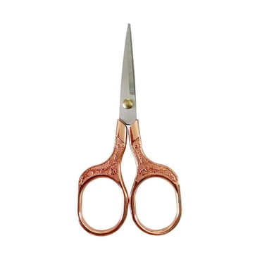 Ciseaux pour Bureau,Ciseaux en Acier Inoxydable,Ciseaux Vintage en Acier Inoxydable Électroplaqués Ciseaux Rétro Sculptés Pointes de Fil de Couture Ciseaux pour la Maison Ciseaux de Bureau