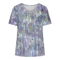 thumbnail image 4 of Birdeem Women V-Neck Print T-Shirts Fashion Comfortable Female Blouses Tops, 4 of 6