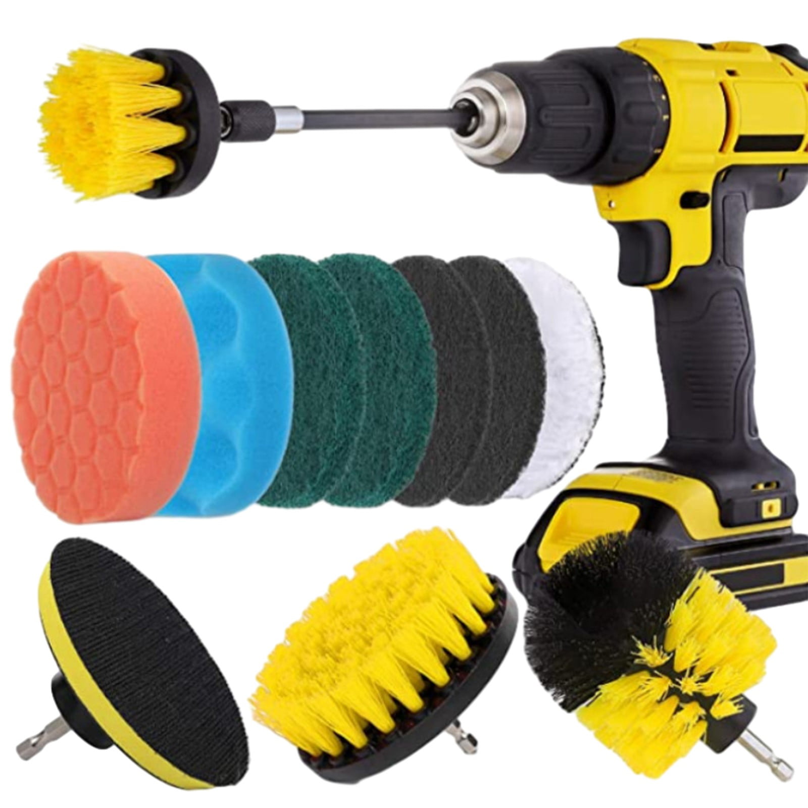 Lot De 20 Roues De Polissage En Laine + 20 En Tissu - Pour Mini Perceuse Rotative