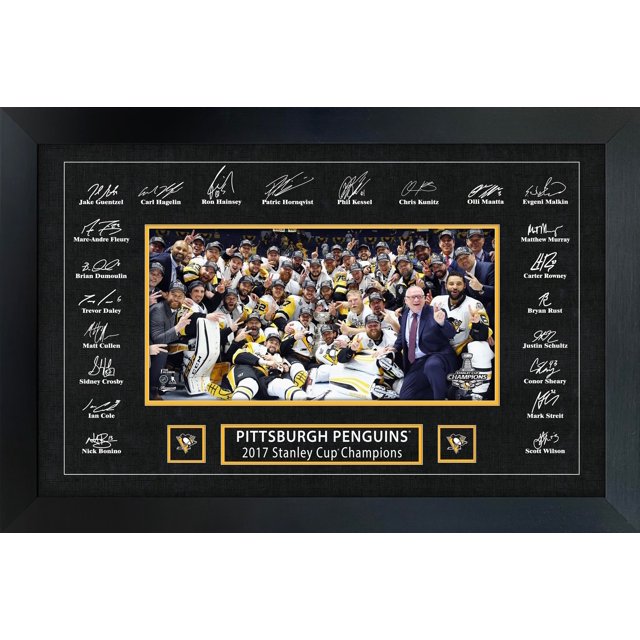 Pittsburgh Penguins 2017 Stanley Cup Replica Signature Frame