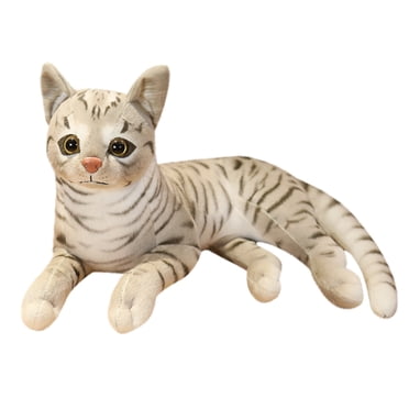 EQWLJWE Jouets en Peluche 29 cm Chats Mignons de Simulation Jouets en Peluche Poupées d'Animaux en Peluche Douces Décoration pour la Maison Cadeaux