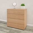 thumbnail image 4 of Nexera Nordik 4-Drawer Chest, Natural Maple, 4 of 5