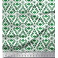 thumbnail image 1 of Soimoi Viscose Chiffon Fabric Ogee Damask Print Fabric by Yard 42 Inch Wide, 1 of 5