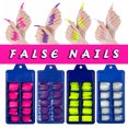 thumbnail image 2 of CEHVOM 100pc Cercueil Ballerine Mat Acrylique Artificiel Ongles Rallonge Décoration, 2 of 3
