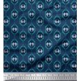 thumbnail image 1 of Soimoi Poly Georgette Fabric Check,Paisley & Ogee Damask Printed Craft Fabric by the Yard 52 Inch Wide, 1 of 3