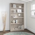 thumbnail image 2 of Bush Furniture Universal 5 Shelf Bookcase in Washed Gray, 2 of 2