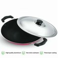 thumbnail image 2 of Non-Stick Aluminium Appachatti, 23cm with Stainless Steel Lid, 2 of 6
