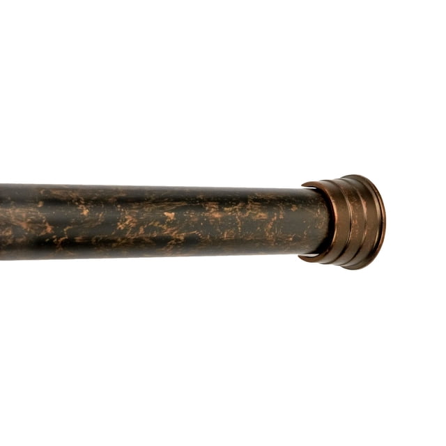 Tailor & Taylor 1 Inch Decorative Curtain Rod, 72 inches Width Windows Rod with Y Style Bracket with Metal Wall Mount Brackets Finials for Living Room, Kitchen and Windows (Walnut)