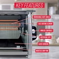 thumbnail image 4 of Ronco Showtime Édition Moderne Grande Capacité Rôtissoire et Four BBQ, Comprend Panier Polyvalent, Commandes à Interrupteur Simples, Attaches de Porte en Silicone, Auto-Arrosage, Arrêt Automatique, 4 of 5