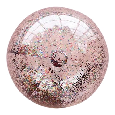 Ballon de Plage Gonflable en Pvc Coloré Pailleté Transparent Jouet d'Eau 15,74 Pouces Ballon Flottant Extérieur pour Piscine Lac Jeux d'Été