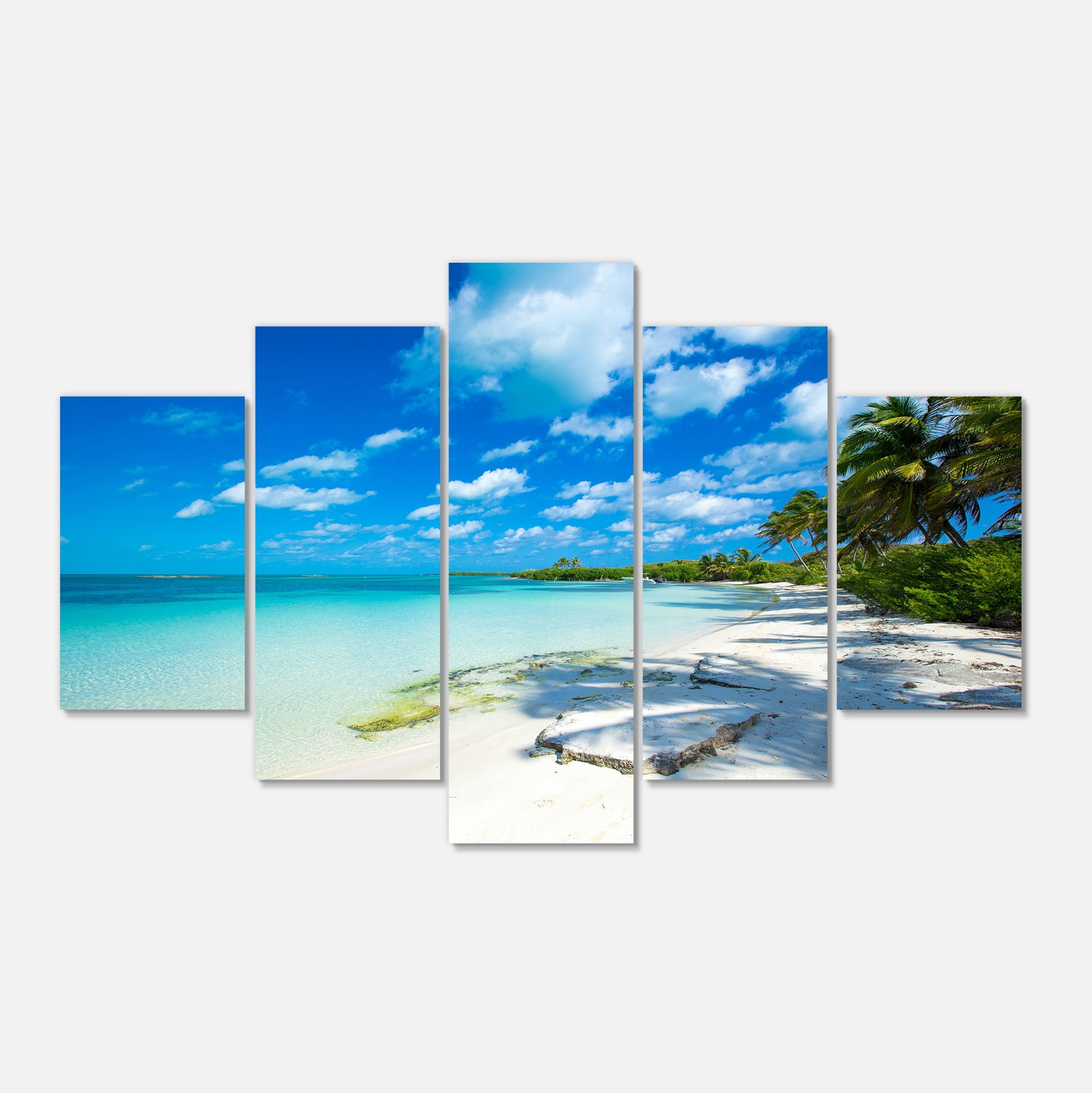 Tableau moderne imprimée sur toile Design Art Plage tropicale