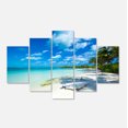 thumbnail image 2 of Tableau moderne imprimée sur toile Design Art Plage tropicale, 2 of 3