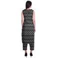 thumbnail image 4 of Moomaya Ensemble Kurta et Pantalon Sans Manches pour Femmes à Col Peter Pan Imprimé, Ensemble Ethnique 2 Pcs, 4 of 6