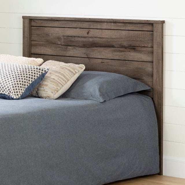 South Shore Fynn Full Headboard - Modern Style, in Rustic Oak
