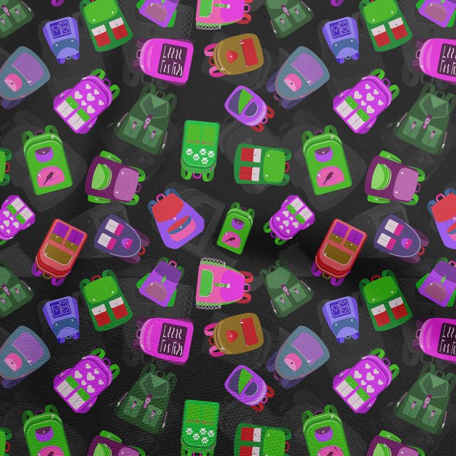 oneOone Viscose Chiffon Green Fabric Halloween Craft Projects Decor Fabric Printed By The Yard 42 Inch Wide