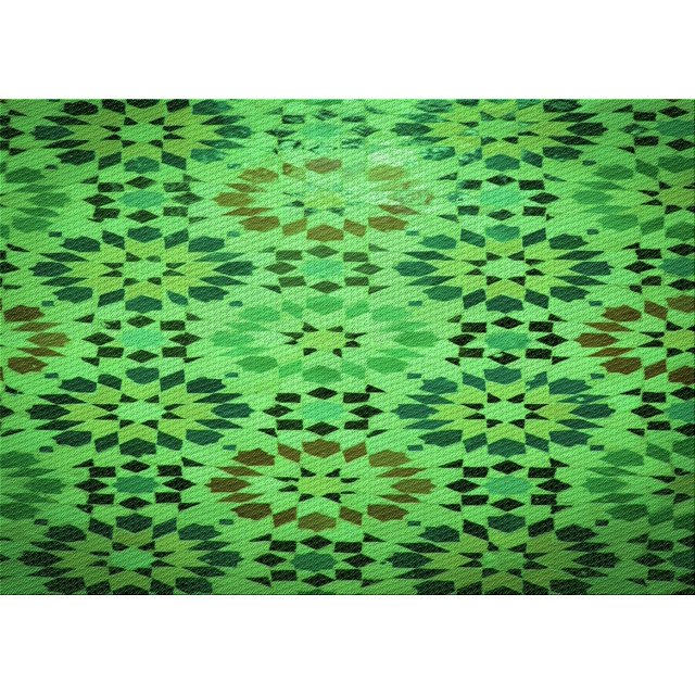 Ahgly Tapis Rectangulaire Lavable en Machine Vert Transitionnel, 6 Pieds x 9 Pieds