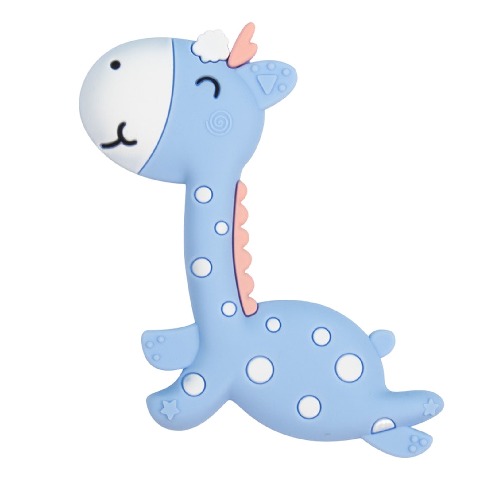 Zhengjuuu 3 Pack Giraffe Silicone Baby Teething Toy For 06month Baby Chew Toys For Needs Upward Education Self Education Books Early Childhood Educati
