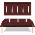 thumbnail image 5 of Border : Themed Kids' Birthday Party Tableware Set Football Plates Napkins Tablecloth & Thanksgiving Tablecloths Mahogany Tablecloth Table Clothes for round Tables 49er Tablecloth Table Cloth outside, 5 of 5