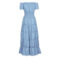 thumbnail image 3 of UPPADA Liquidation Robes d'Invitée de Mariage à Manches Évasées pour Femmes Robe de Cocktail Chic Robes de Bal d'Hiver Robes de Cocktail Formelles Robe de Cocktail Blanche Grande Taille, 3 of 6