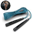 thumbnail image 1 of Skipping rope with double ball bearings, adjustable skipping rope, blue, 1 of 2