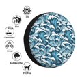 thumbnail image 4 of Lsque Housses de Pneu Motif Vagues Océan - Protecteur de Roue de Pneu Robuste pour Camion, SUV, Remorque, Véhicule Récréatif, RV-15 Pouces, 4 of 6