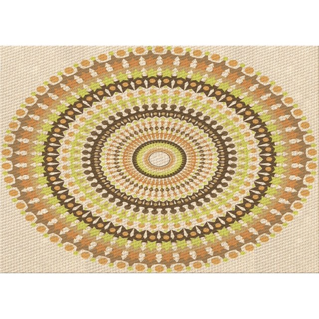 Ahgly Company Machine Washable Indoor Rectangle Transitional Cinnamon Brown Area Rugs, 3' x 5'