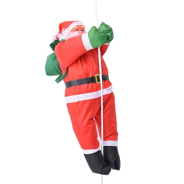 Hanging Santa Claus Outdoor Christmas Decorations Santa Claus on Ladder Christmas Decoration Christmas Figure Santa Claus Hanging Outdoor Christmas Decorations