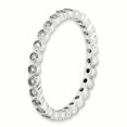 thumbnail image 1 of Bague en Argent Sterling Stackable Expressions Topaze Blanche Taille 7, 1 of 3