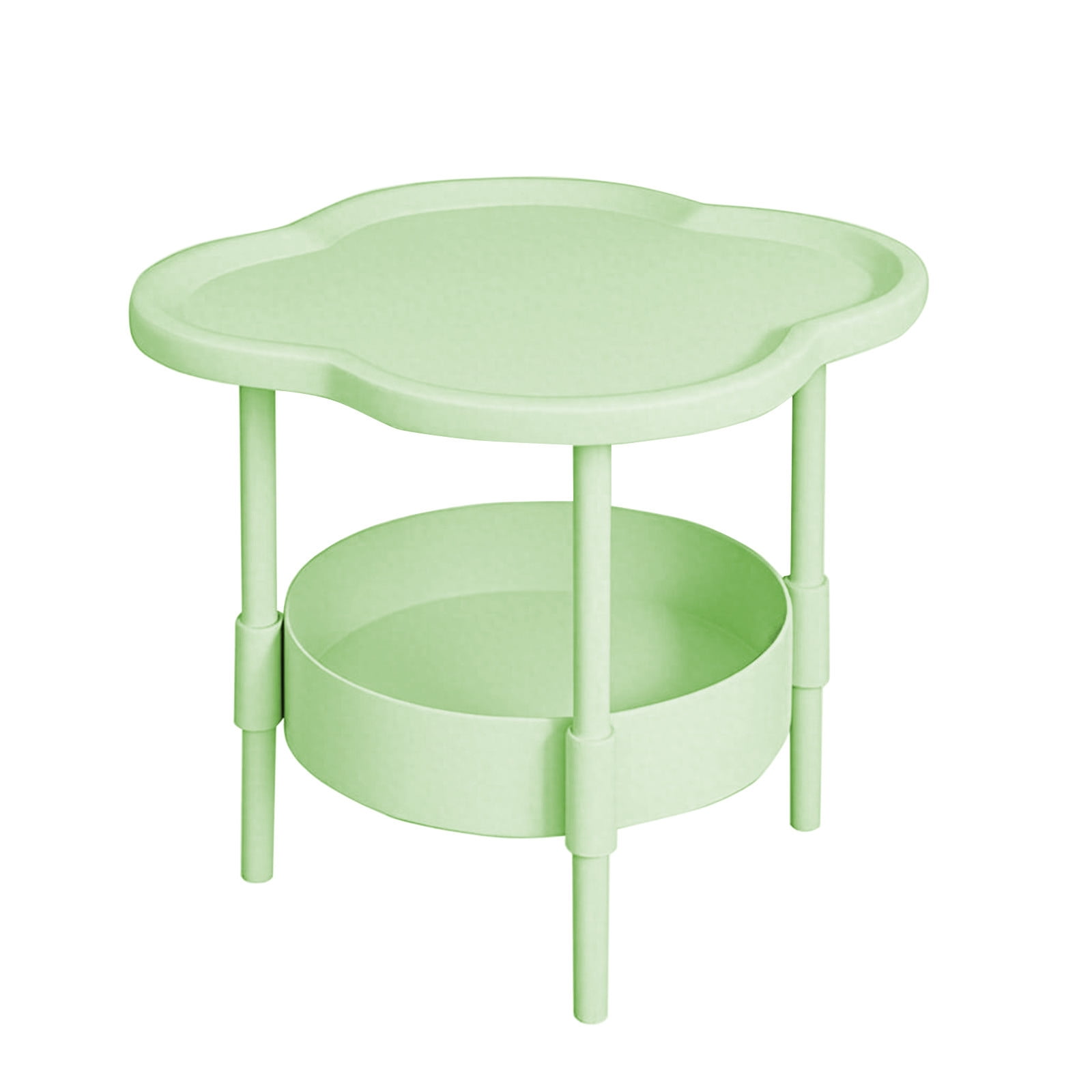 SIYTUAU Mini Bedside Table For Small Spaces Compact Nightstand Easy Assembly Apartment Furniture Green Side Table For Living Room Bedroom Plastic Small Table Green