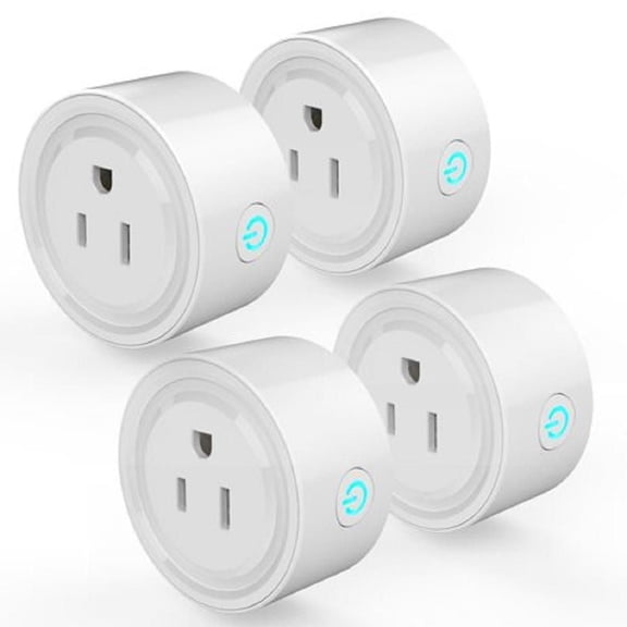 4PCS, Smart Plug Wi-Fi to control your devices from anywhere. Works with Alexa, Google Home. C ETL US Certified.