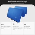 thumbnail image 2 of BalanceFrom 6ft x 4ft x 2in 4-Panel All-Purpose Folding Gymnastics Mat, Blue, 2 of 12