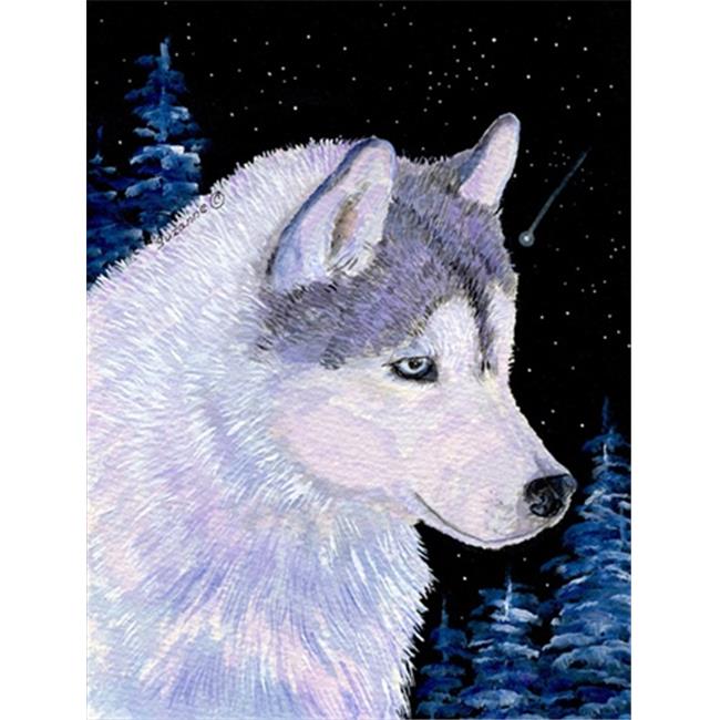 28 x 40 in. Siberian Husky House Size Canvas Flag