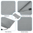 thumbnail image 4 of Unique Bargains Waterproof Zipper File Bags, A6 Document Holders for Office, Gray 3 Pack, 4 of 6