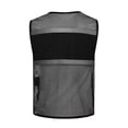 thumbnail image 3 of Reflective Mesh Safety Vest for Men Women with Big Pockets and Zipper Front High Visibility Brathable Vest Hi Vis Construction Work Vest, 3 of 4