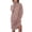 Khaki, variant on cfhntfmh Sweater Dresses for Women Soft Knit High Neck Long Sleeve Pullover Dress Party Casual Solid Color Mini Dress