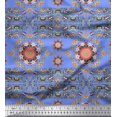 thumbnail image 1 of Soimoi Polyester Crepe Fabric Floral Mandala Decor Fabric Printed Yard 42 Inch Wide, 1 of 3