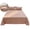 Hot Pink, variant on Gingham Washed Cotton 3-Piece Bedding Set – Flat Sheet & 2 Pillowcases – Solid Color Minimalist Bed Sheet Set for Bedroom, Holiday Gift