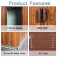 thumbnail image 3 of 6ft x 6ft Outdoor Metal Storage Shed with Metal Foundation ,With window,Coffee, 3 of 9