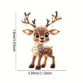 thumbnail image 2 of TopLLC Christmas New Christmas Tree Decoration Acrylic Flat Car Rearview Mirror Pendant Home Decor Deer Listing, 2 of 5