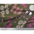 thumbnail image 2 of Soimoi polyester Crepe Fabric Artistic Flower Printed Craft Fabric by the Yard 52 Inch Wide, 2 of 3